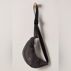 NWT Free People Nothin But Net Sling Bag in Black
